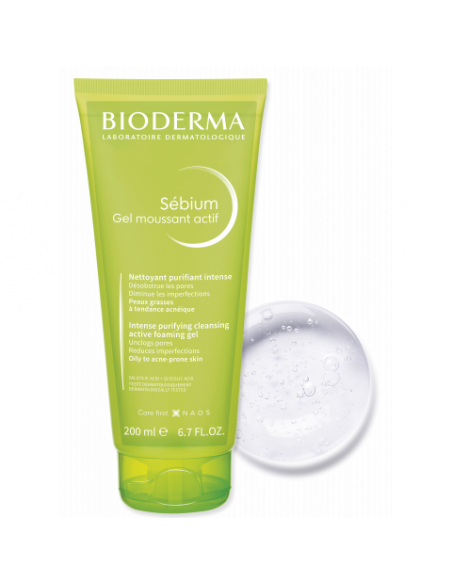 Bioderma Sebium Gel Moussant Actif 200ml