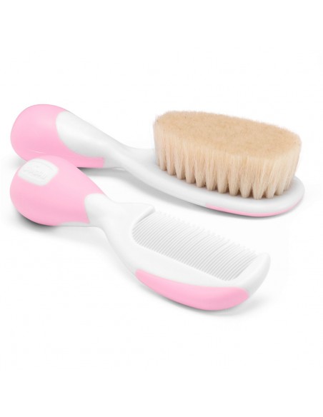 Chicco Cepillo y Peine Rosa