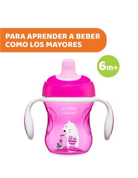 Chicco Vaso suave de entrenamiento +6M Rosa 200 ml