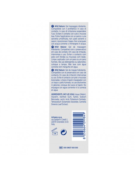 Control Gel Masaje 3 en 1 100% Natural 200 ml