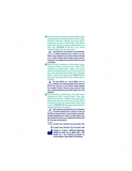 Control Gel Lubricante Aloe 75 ml