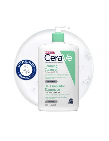 CeraVe Gel Limpiador Espumoso 1000 ml