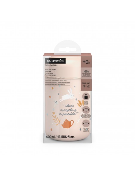 Suavinex Termo Papillas Rosa Dibujos 400ml