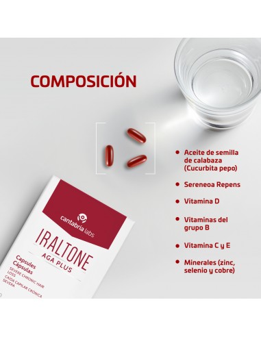 Iraltone AGA Plus 60 cápsulas
