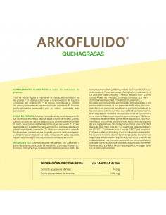 Arkofluido Quemagrasa 20 ampollas 2