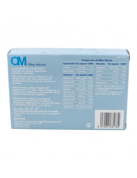 Oftan Mácula 90 cápsulas