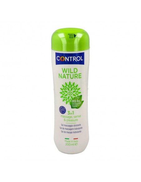 Control Gel Masaje 3 en 1 100% Natural 200 ml