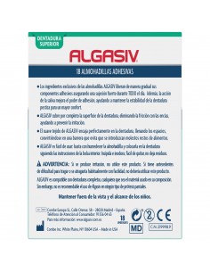 Algasiv Almohadillas Adhesivas para Dentaduras Postizas Superior 18 unidades 2