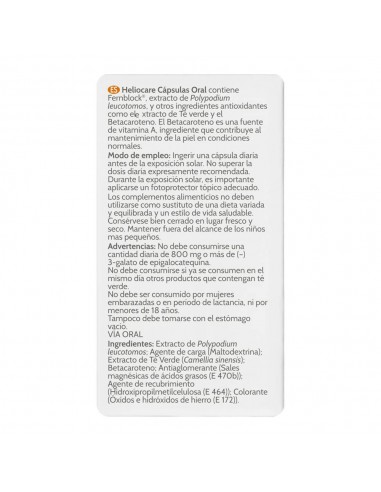Heliocare Oral 90 cápsulas