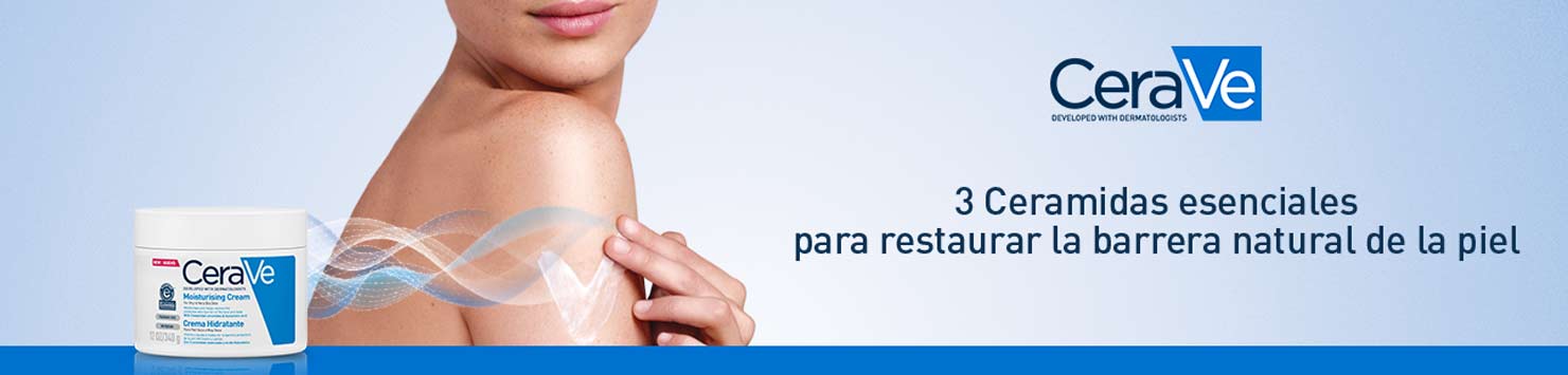 CeraVe crema hidratante. 3 ceramidas esenciales para restaurar la barrera natural de la piel